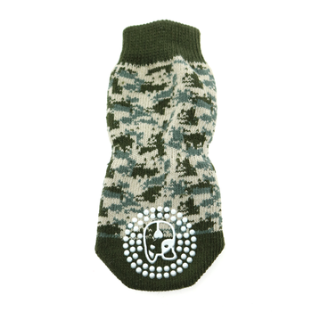 Non-Skid Dog Socks in Camo Wear DOGGIE DESIGN   