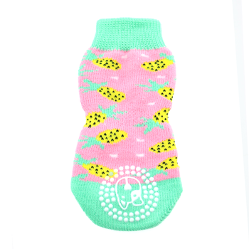 Non-Skid Dog Socks in Pineapple Wear DOGGIE DESIGN   