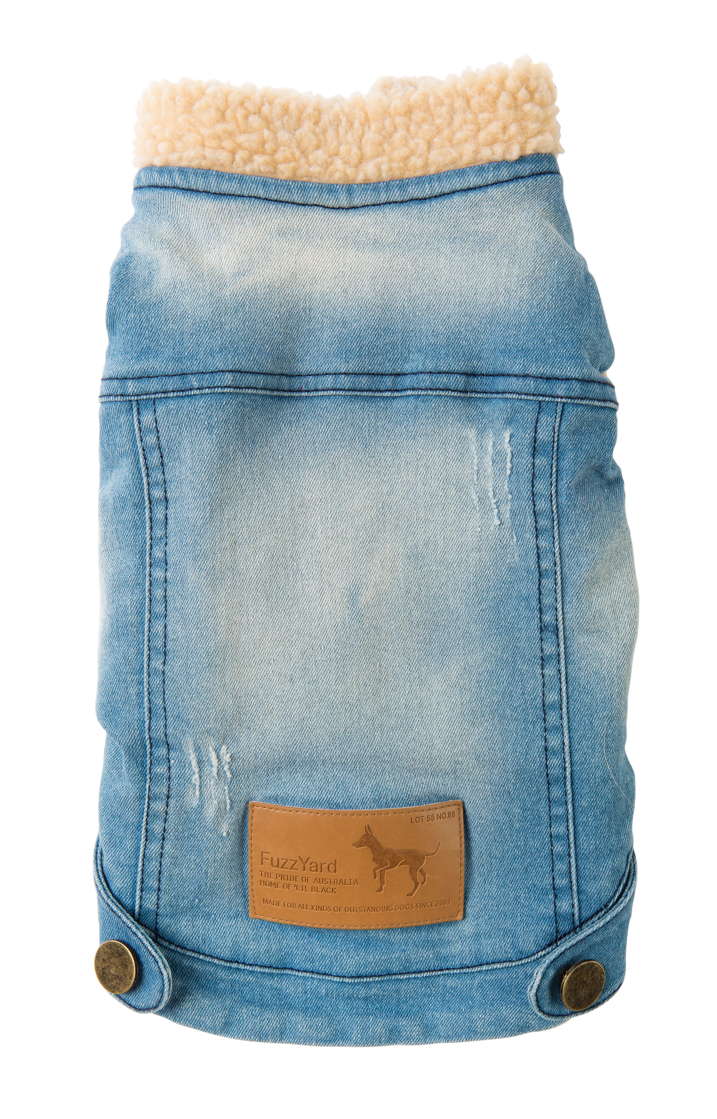 FUZZYARD Rebel Denim Shearling Jacket DOG CO