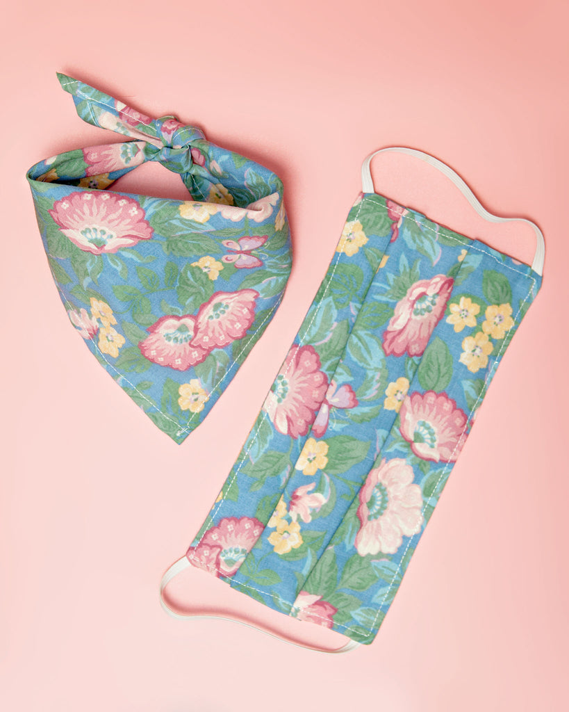 Matching Floral Mask & Bandana Set (All Proceeds to NAACP) Wear DOG & CO.   