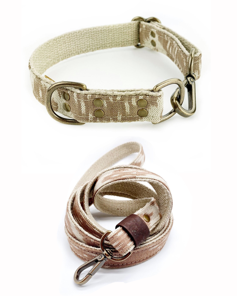 Desert Ikat Leash & Collar Set (Drop-Ship) DROP-SHIP LITTLE DONKEY SUPPLY CO.   