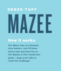 Orbee Tuff Mazee Toy Play PLANET DOG   