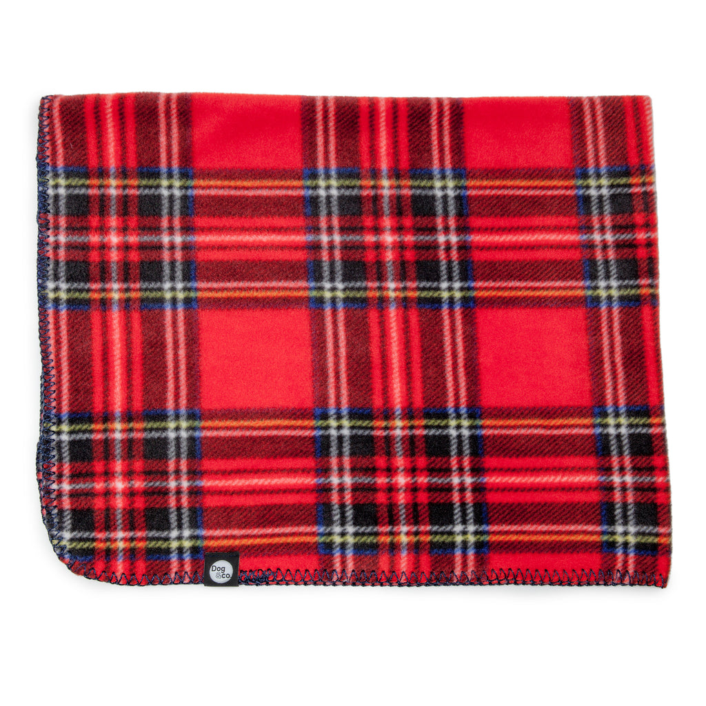 Red Tartan Plaid Fleece Blanket (FINAL SALE) HOME DOG & CO. COLLECTION   