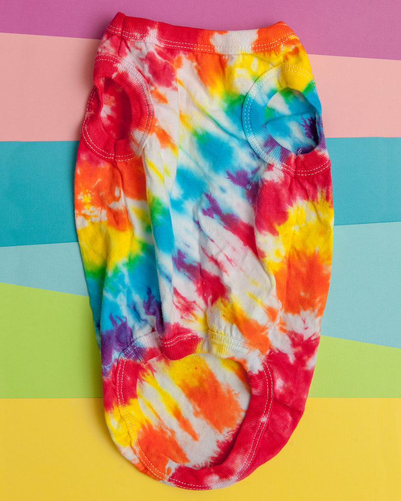 Summer Vibes Rainbow Tie-Dye Tank Top (FINAL SALE) Wear DOG & CO.   