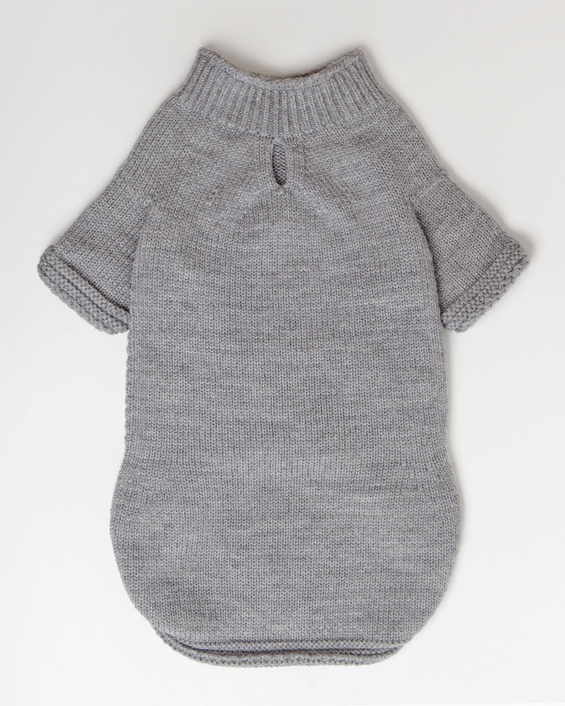 The Mabel Dog Sweater in Grey (Made in the USA) << FINAL SALE >> Wear DOG & CO. COLLECTION   