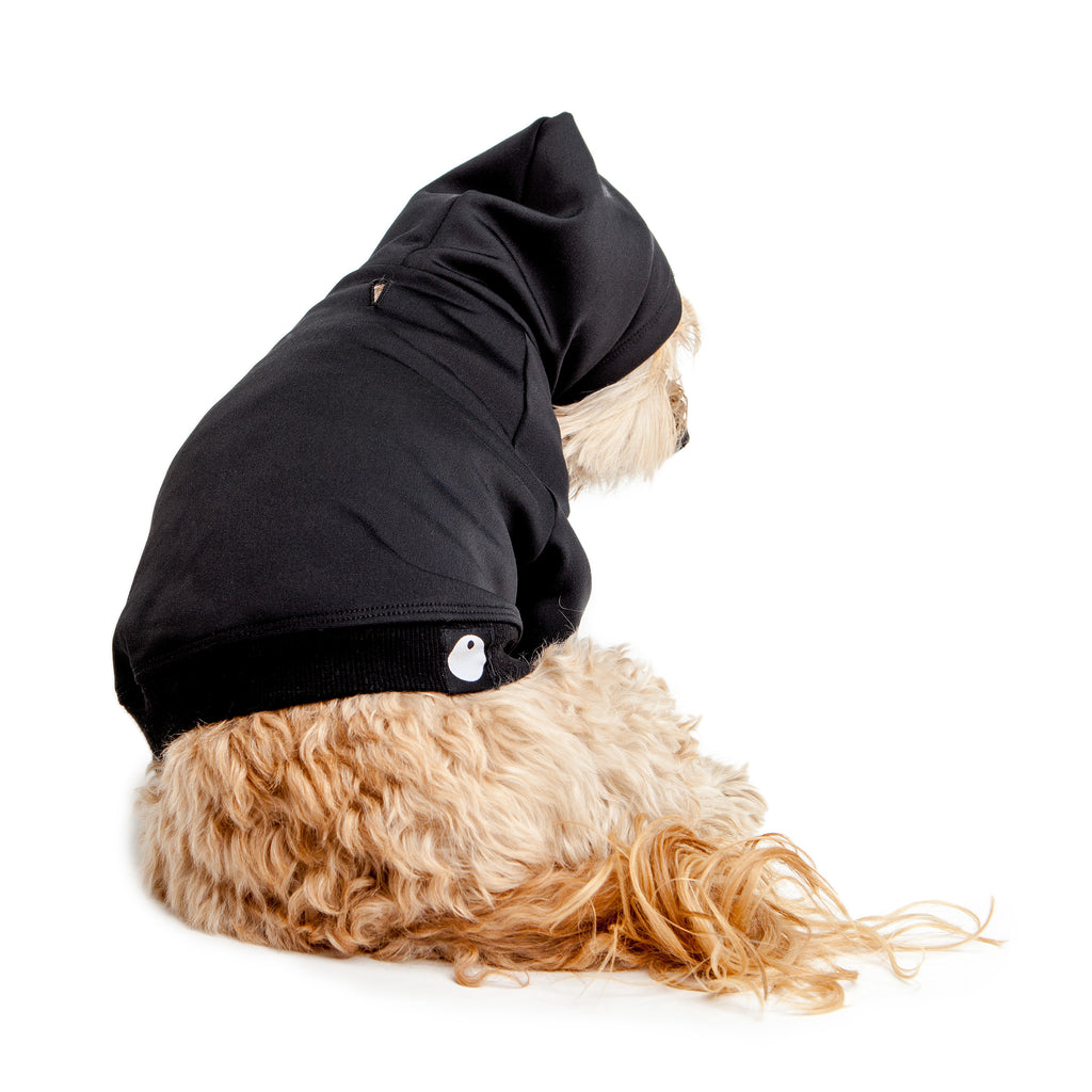 Water Resistant Dog Hoodie in Black Wear DOG & CO. COLLECTION   