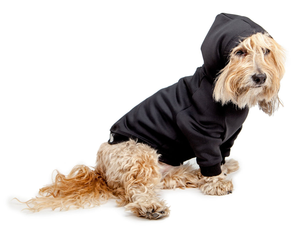 Water Resistant Dog Hoodie in Black Wear DOG & CO. COLLECTION   