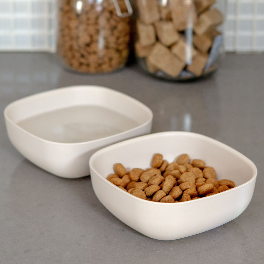 Biobu Gusto Dog Bowl in White (FINAL SALE) Eat EKOBO   