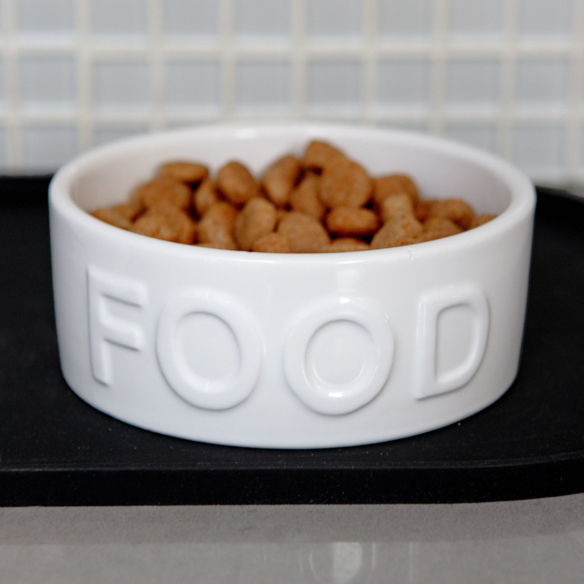 PARK LIFE DESIGNS | Classic Food Ceramic Pet Bowl in White | DOG & CO.