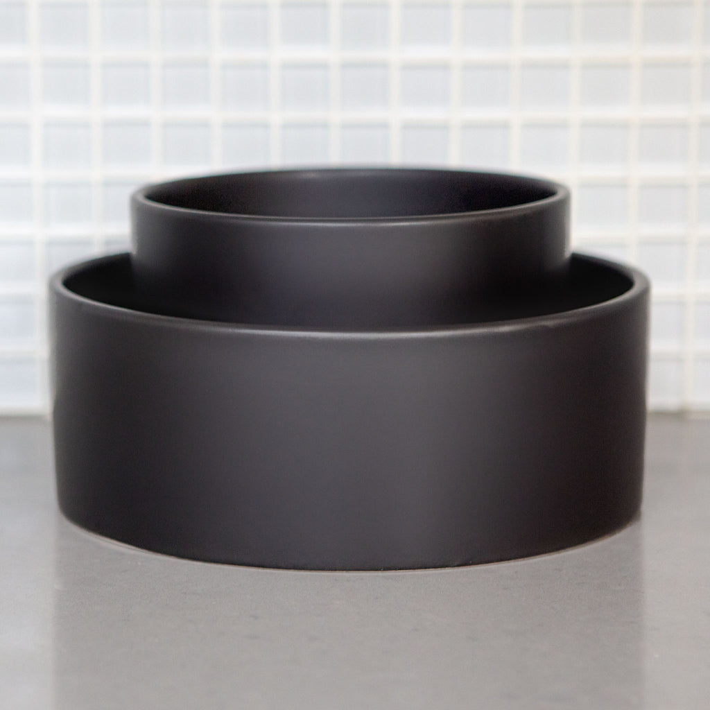 The Hugo Ceramic Pet Bowl in Black Eat PARK LIFE DESIGNS   