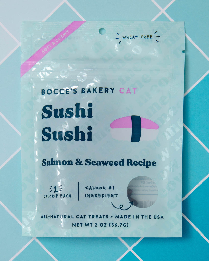 Sushi Sushi Soft & Chewy Cat Treats (Made in the USA) Eat BOCCE'S BAKERY   