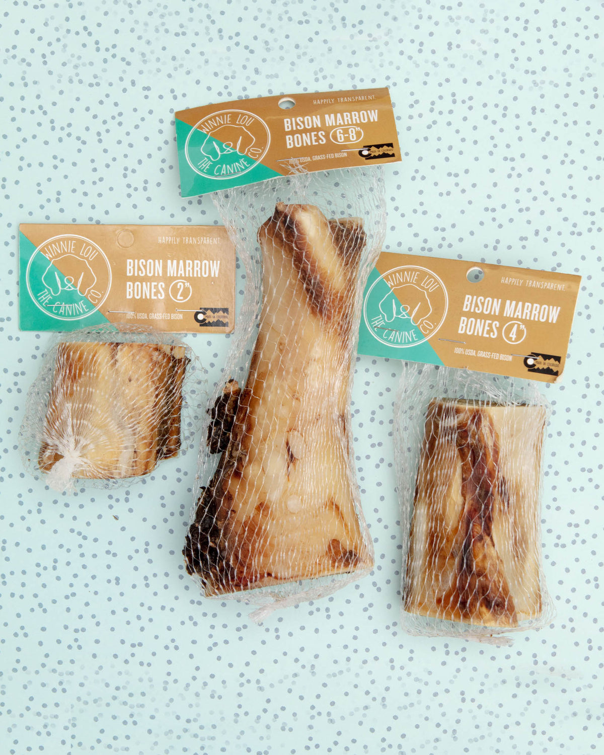 WINNIE LOU | Bison Marrow Long-Lasting Chew Bones | DOG & CO.