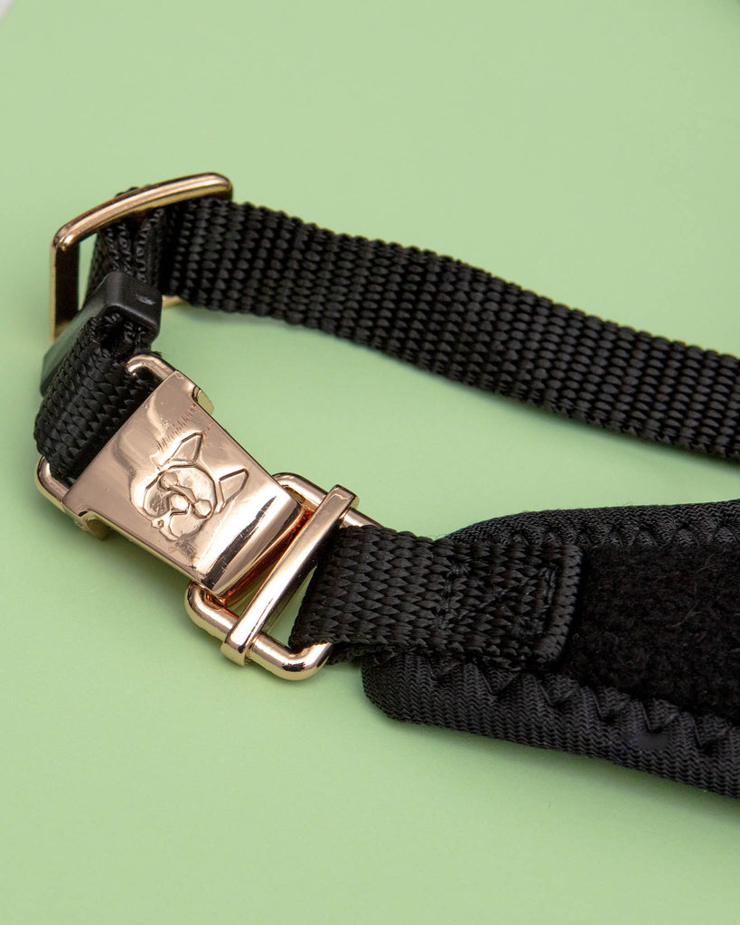Aquafleece Water Repellant Dog Harness in Black<br>(FINAL SALE) Dog Supplies SILVER PAW   