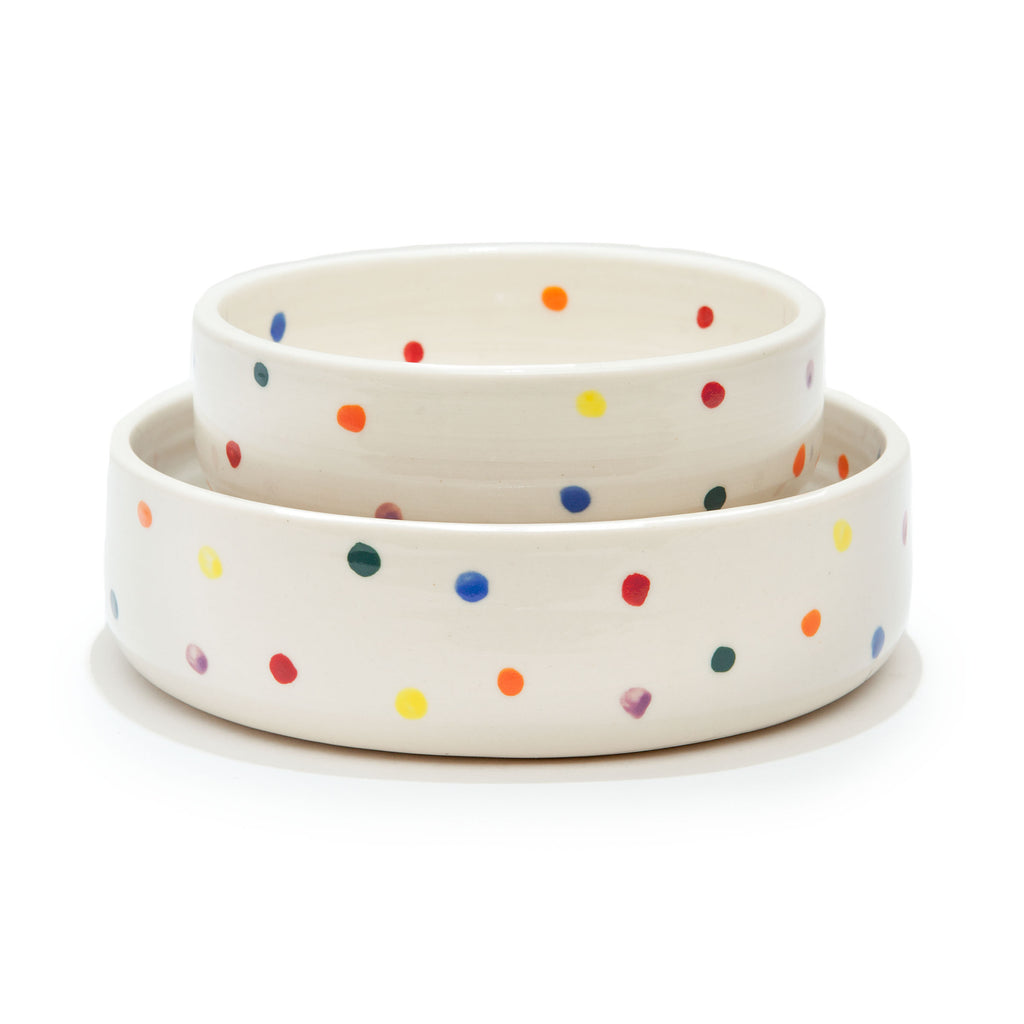 Colorful Dots Bowl (Dog & Co. Exclusive) EAT BTW CERAMICS   