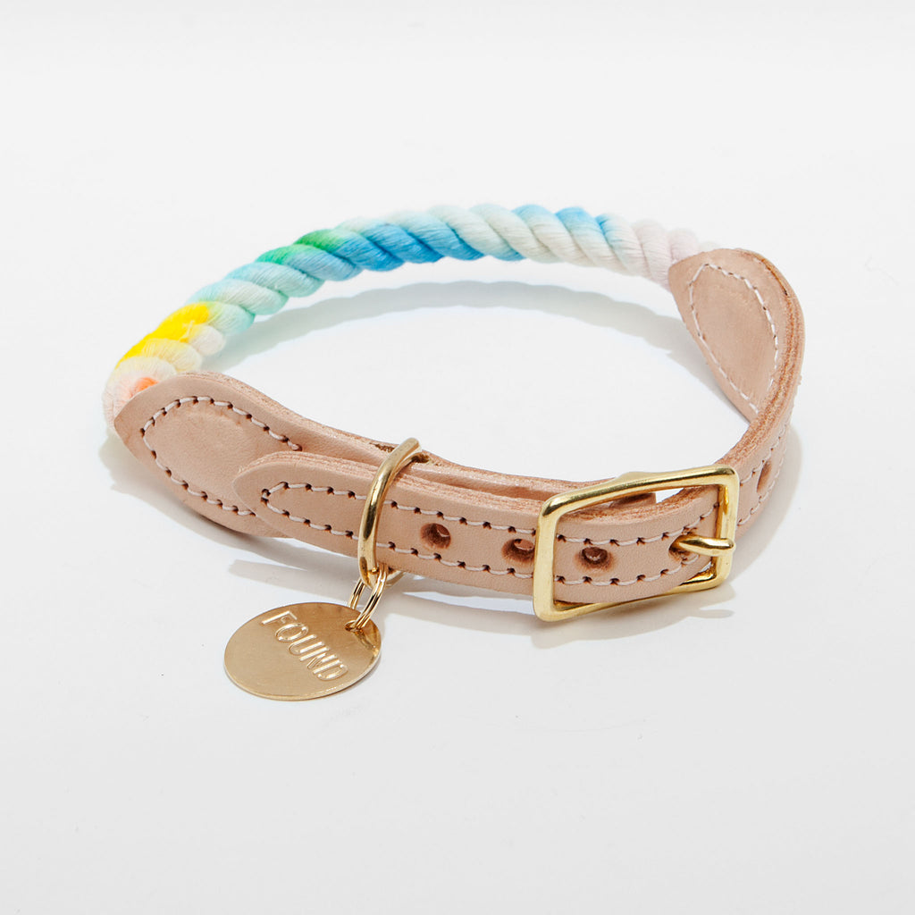 Rope Collar in Dog & Co. Ombre WALK FOUND MY ANIMAL   