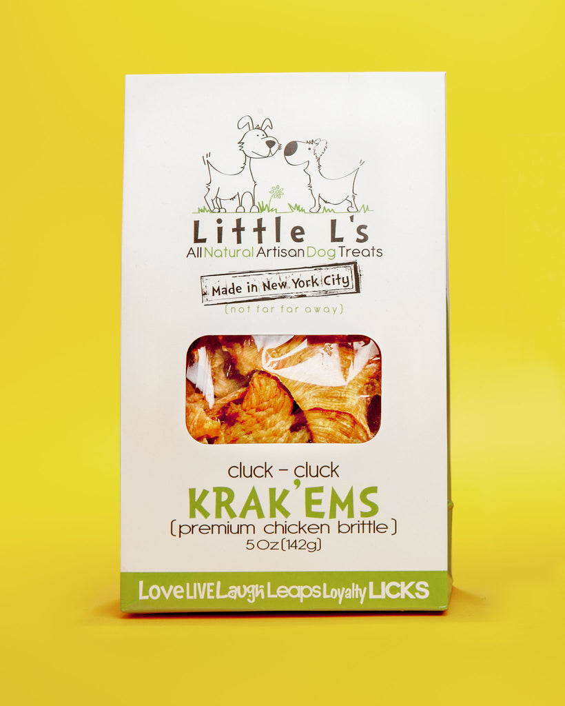 Krak ‘Ems Chicken Brittle Treats for Dogs Eat LITTLE L's   