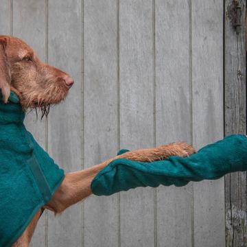 Dog Drying Mitts (Made in the UK) HOME RUFF AND TUMBLE   