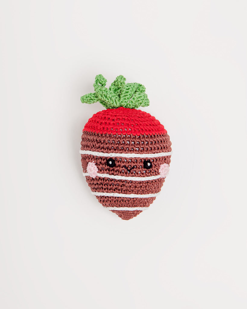 Milk Chocolate Stawberry Organic Knit Toy Toys KNIT KNACKS   