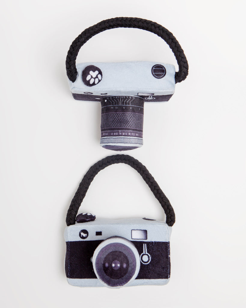 Lens Licker Camera Dog Toy Play P.L.A.Y.   