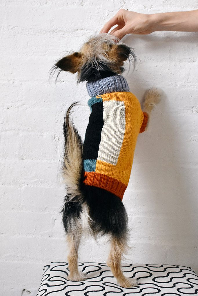 DUSEN DUSEN | Block Dog Sweater Apparel DUSEN DUSEN   