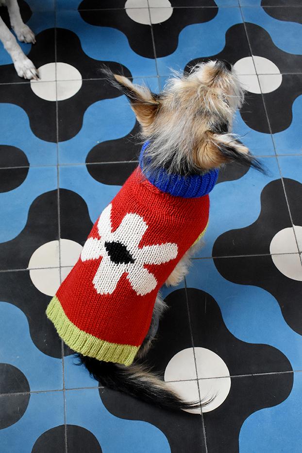 DUSEN DUSEN | Flower Dog Sweater Apparel DUSEN DUSEN   
