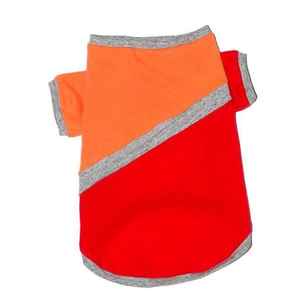 WARE of the DOG | Diagonal T Shirt in Orange and Red Apparel WARE OF THE DOG   