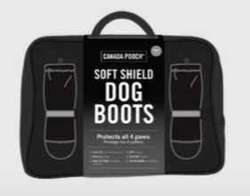 Soft Shield Dog Boots in Black Wear CANADA POOCH   