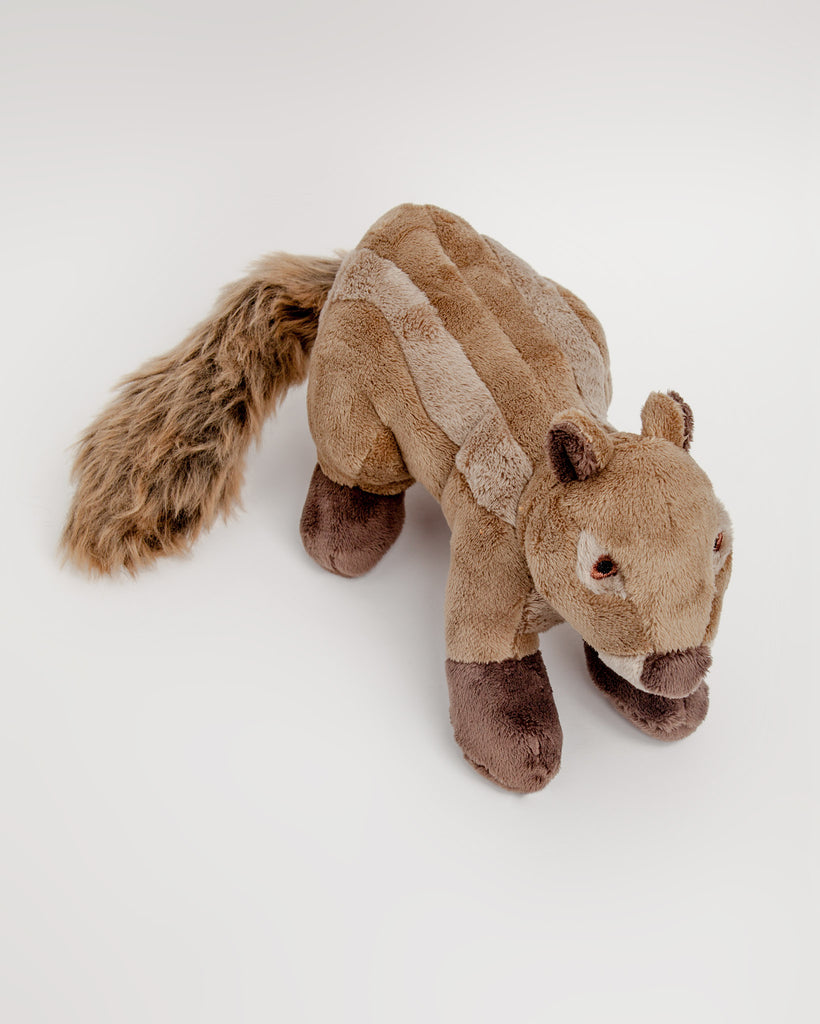 FLUFF & TUFF, Peanut the Squirrel Squeaky Dog Plush Toy