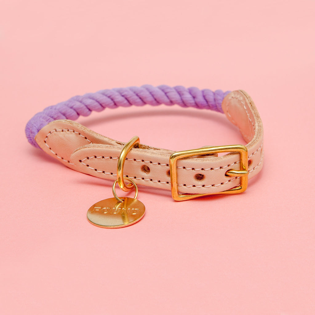 Rope Collar in Wisteria<br>( FINAL SALE) WALK FOUND MY ANIMAL   