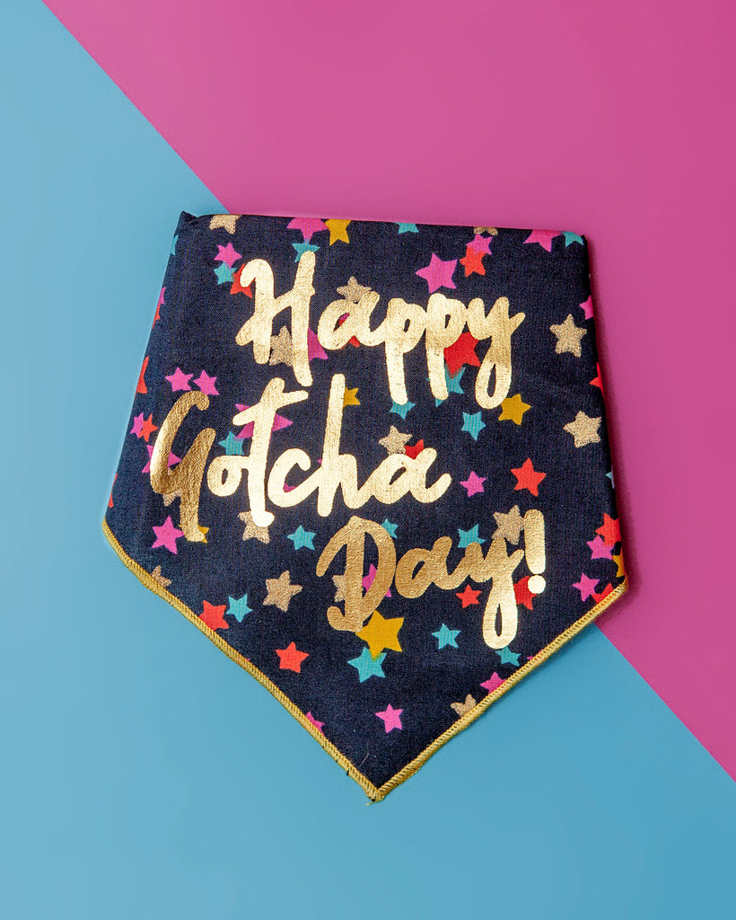 Happy Gotcha Day Dog Bandana Wear TAIL TRENDS   