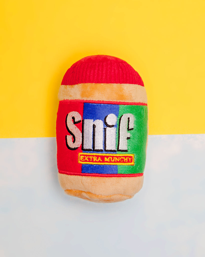 Snif Peanut Butter Plush Dog Toy Play Lulubelles   