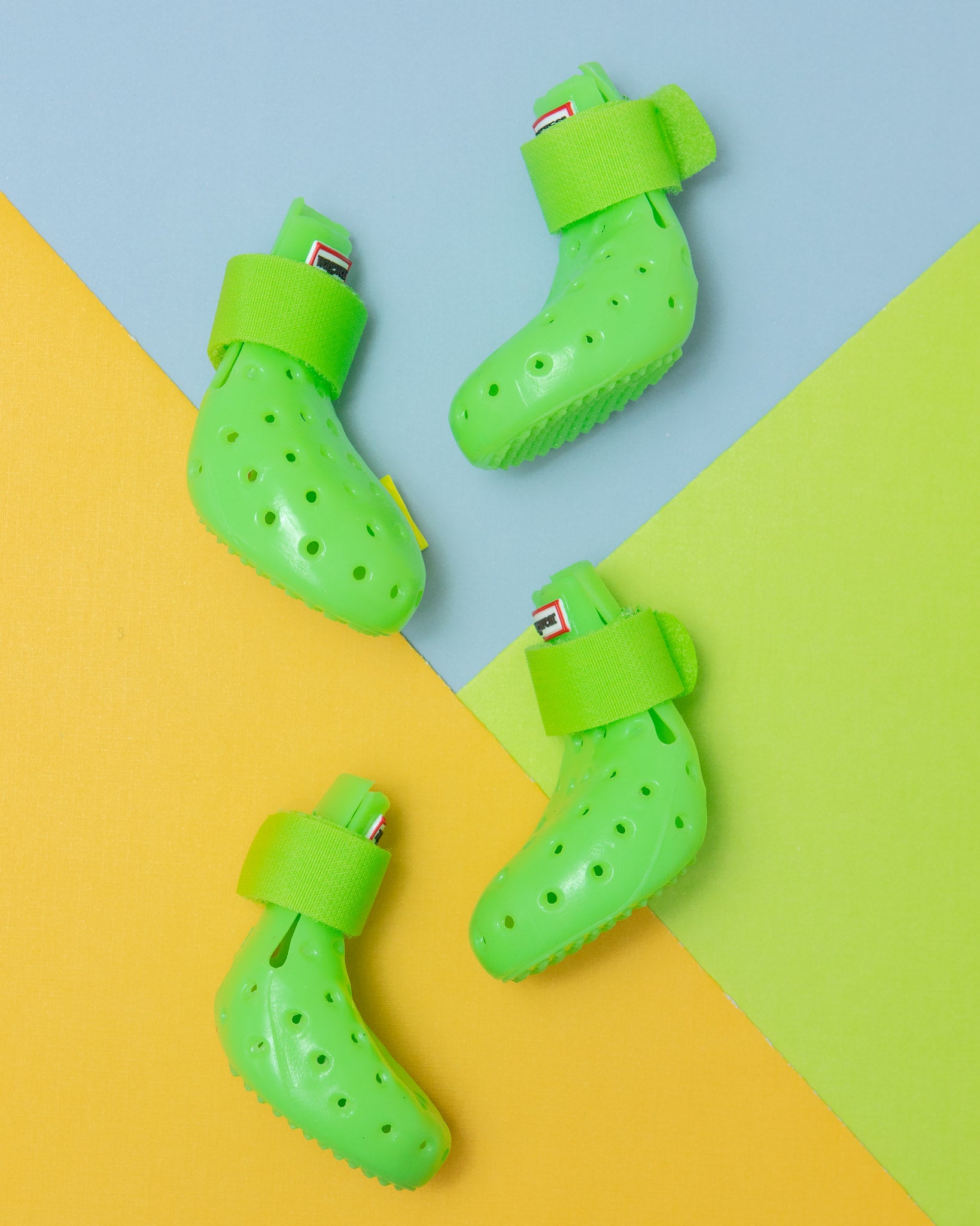 犬服・アクセサリー WAGWELLIES BY WAGWEAR - GREEN WAGWEAR | WagWellies Mojave Dog Boots in Neon Green | DOG & CO.