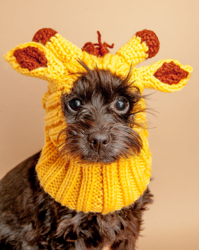 Knit Giraffe Dog Snood (FINAL SALE) Wear ZOO SNOODS   