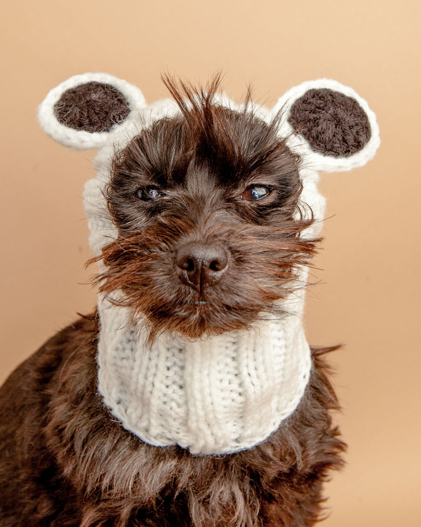 Knit Panda Dog Snood (FINAL SALE) Wear ZOO SNOODS   
