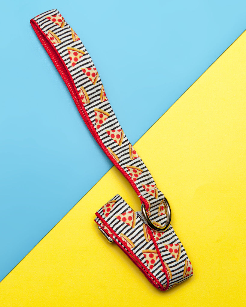 Pizza Print Print Dog Leash WALK DAPPER DEXTER   