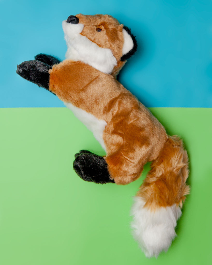 Hendrix Fox Squeaky Dog Plush Toy Play FLUFF & TUFF   