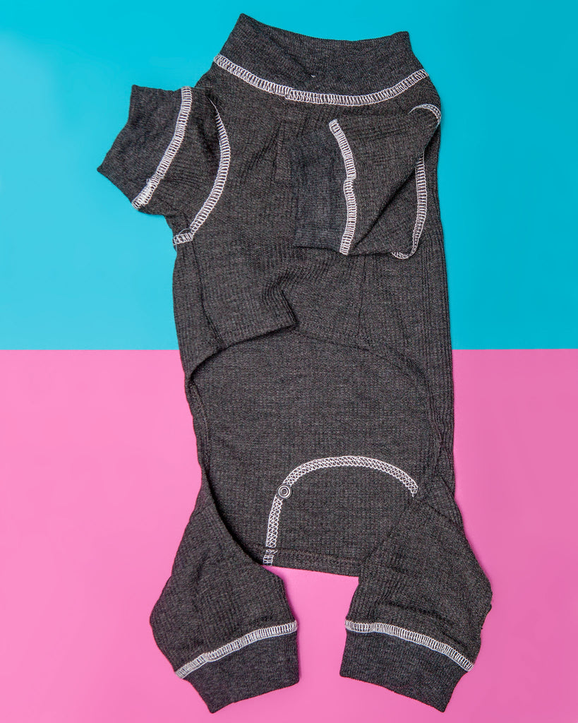 Thermal Dog PJs in Charcoal (FINAL SALE) Wear FAB DOG   