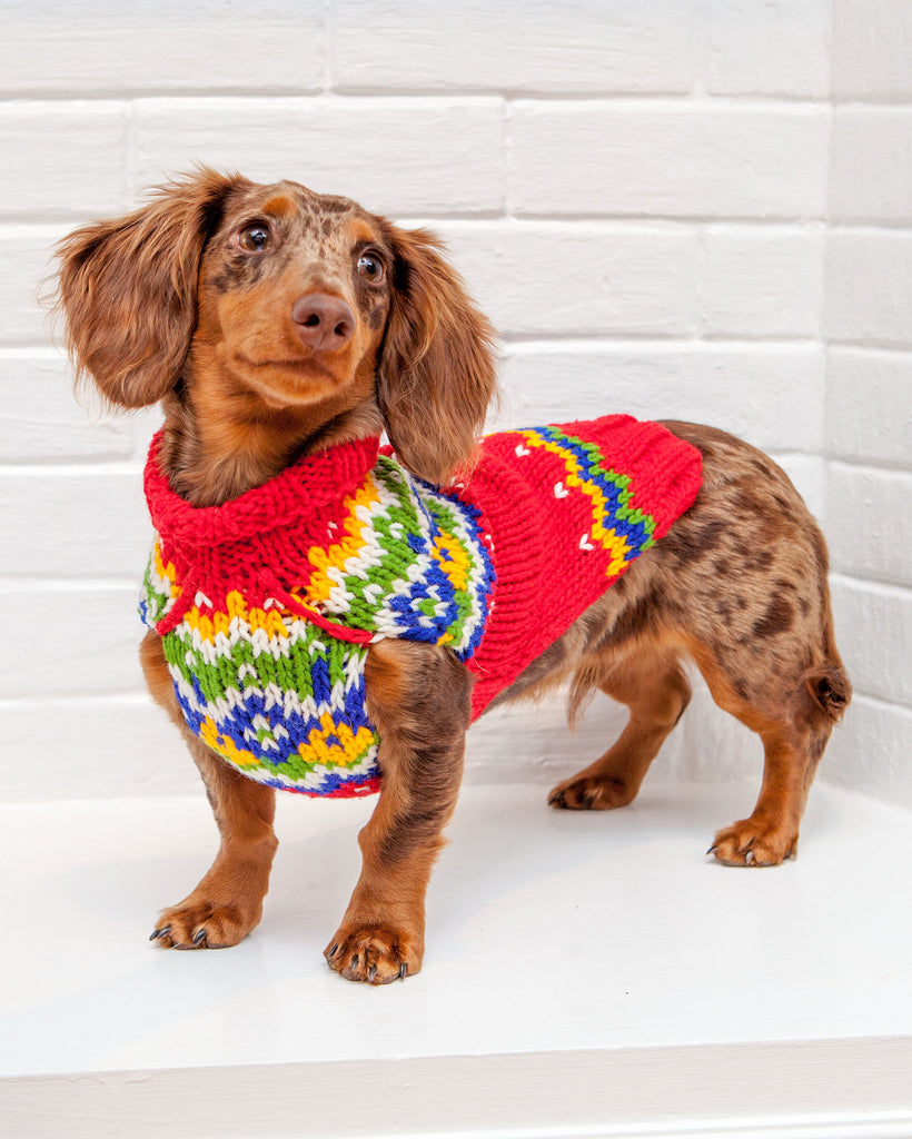 Festive Fairisle Dog Sweater << CLEARANCE >> Wear CHILLY DOG   