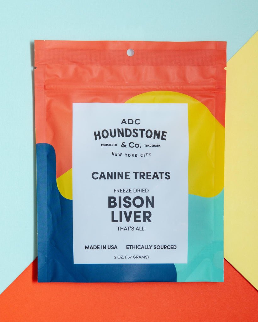 Freeze-Dried Bison Liver Dog Treats (2oz) Eat ADC HOUNDSTONE & CO.   