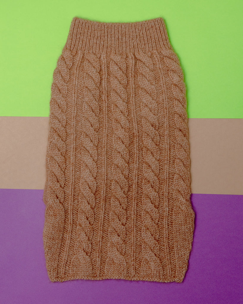 Cashmere Cableknit Sweater in Sand >>>FINAL SALE<<< Wear RUBY RUFUS   