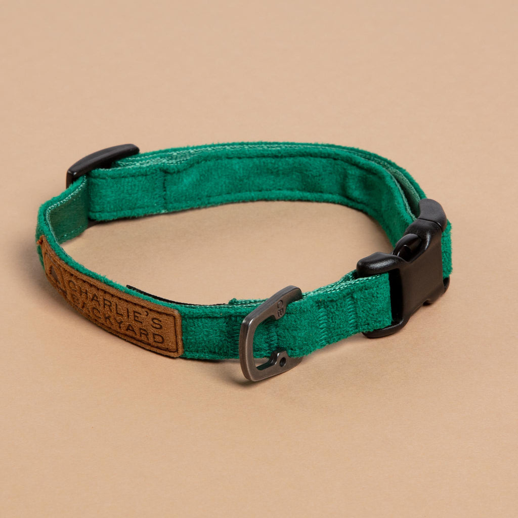 Easy Dog Collar in Green WALK CHARLIE'S BACKYARD   