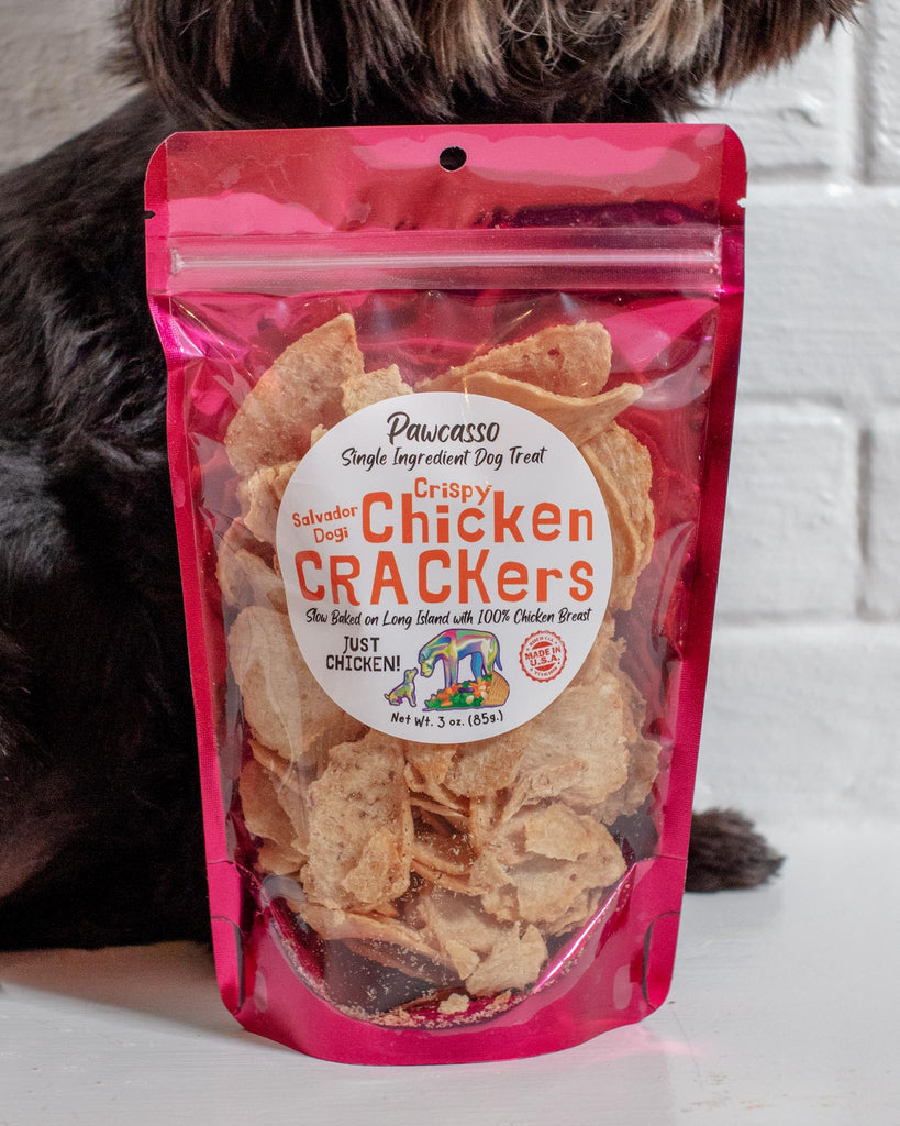 Chicken Crackers Dog Treat (Made in the USA) Eat PAWCASSO   