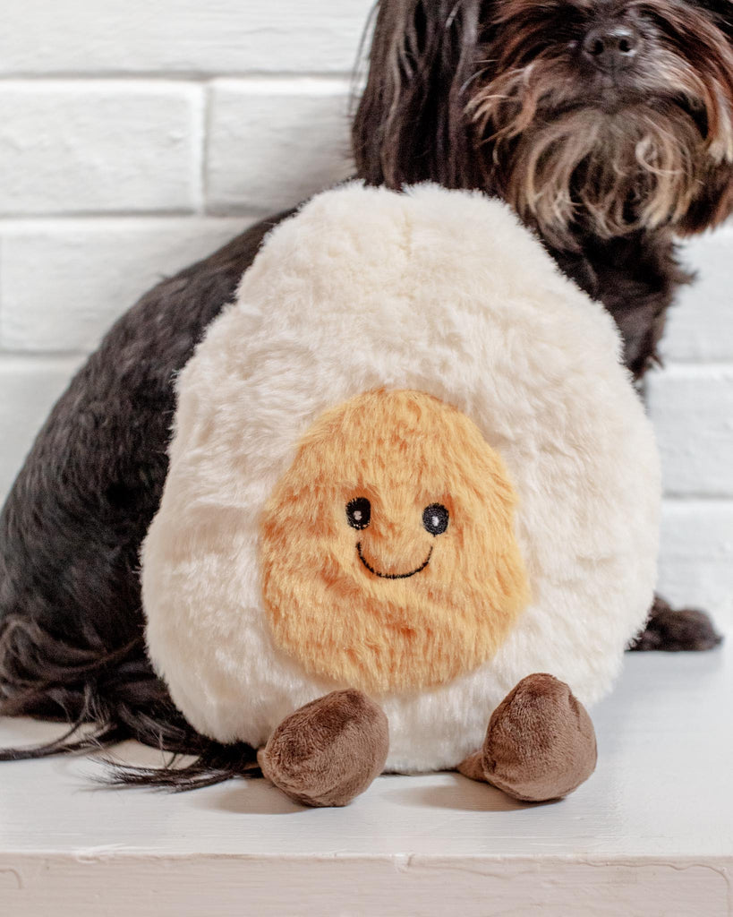 nandog pet gear NANDOG | MY BFF The Egg Plush Dog Toy In Ivory >br< Made in the USA