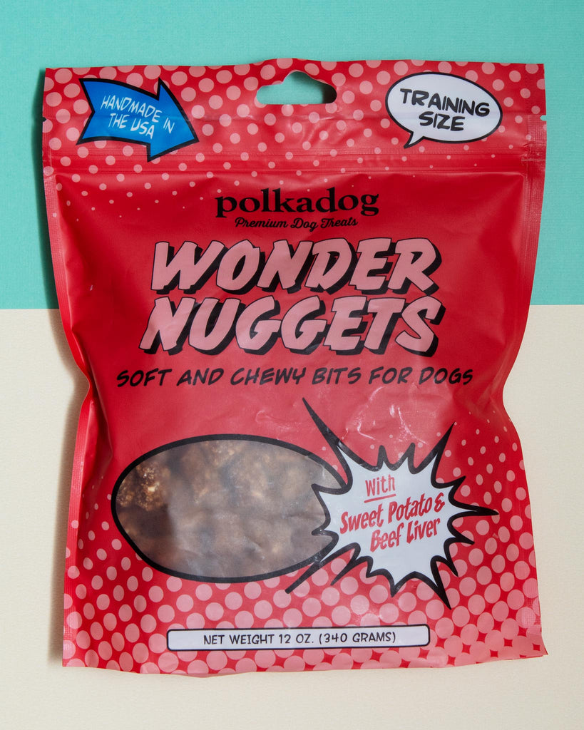 Wonder Nuggets Soft Sweet Potato & Beef Dog Treats Eat POLKA DOG BAKERY   