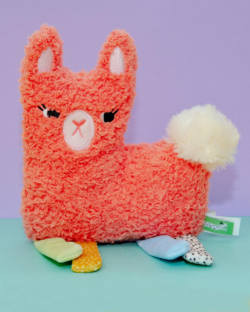 Squinkles Suzie Llama Plush Squeaky Dog Toy Play MANHATTAN TOY   