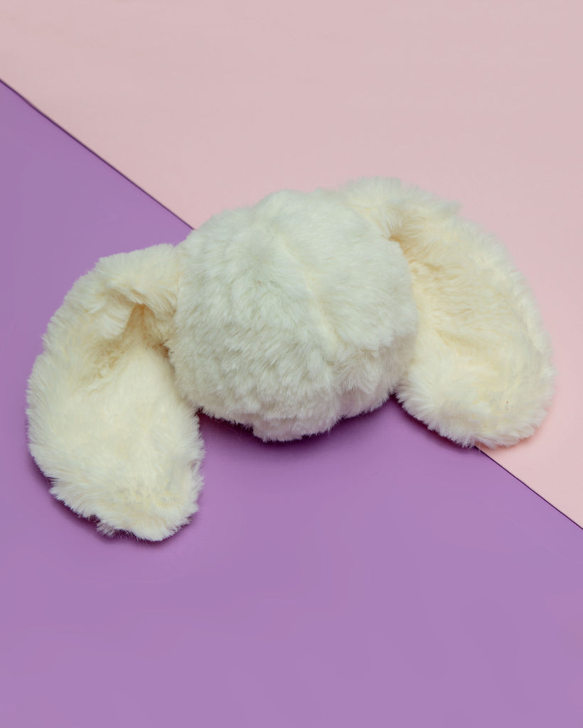 Fuzzy Wuzzie Squeaky Bunny Dog Toy in Ivory Toys FOU FOU PETS   