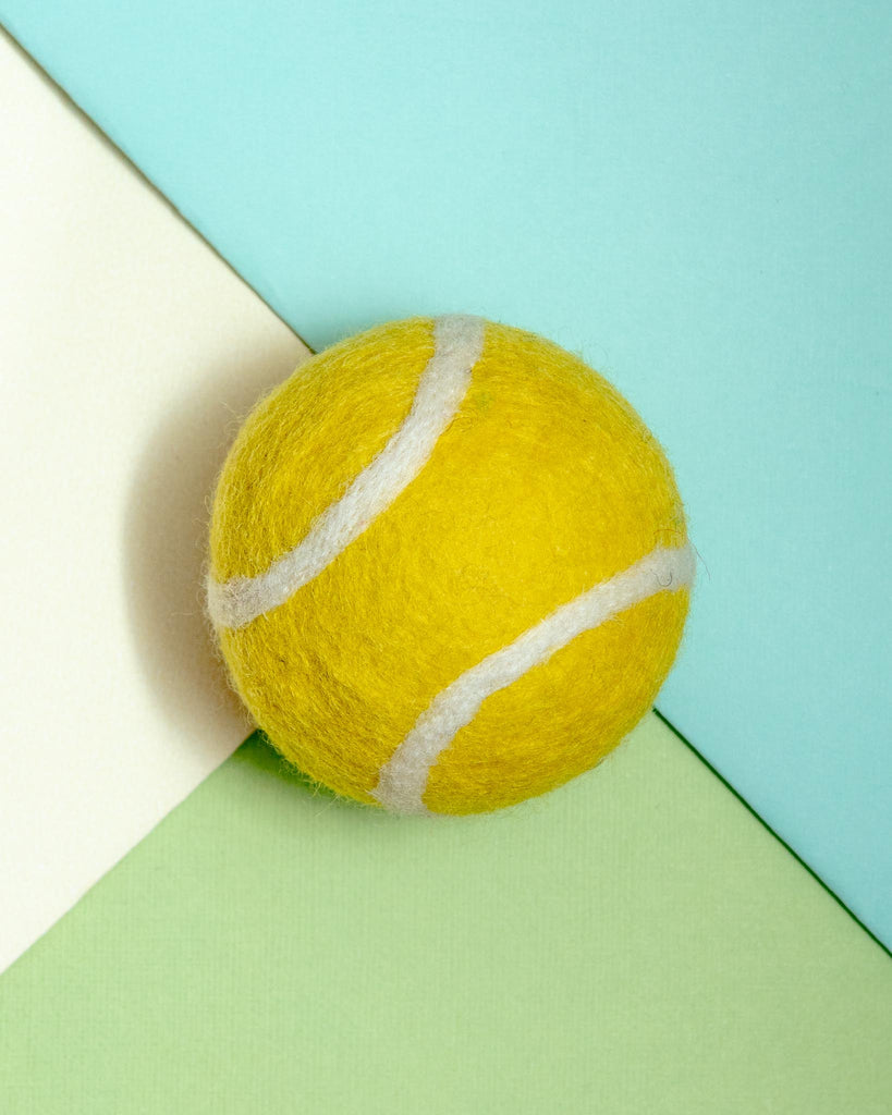 Wool Tennis Ball Dog Toy Play MODERN BEAST   