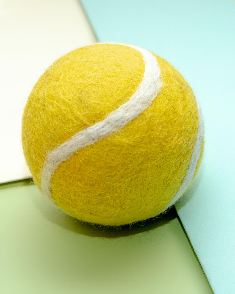 Wool Tennis Ball Dog Toy Play MODERN BEAST   