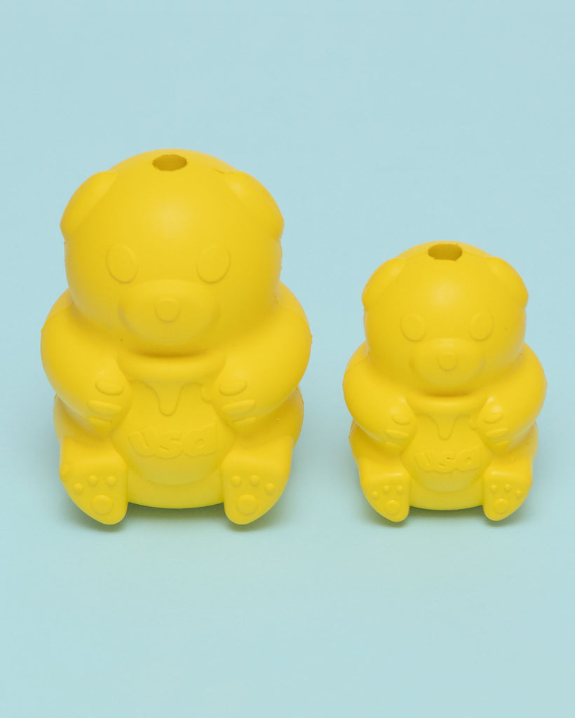Honey Bear Tuff Chew & Treat Dispensing Dog Toy (Made in the USA) Play SODA PUP   