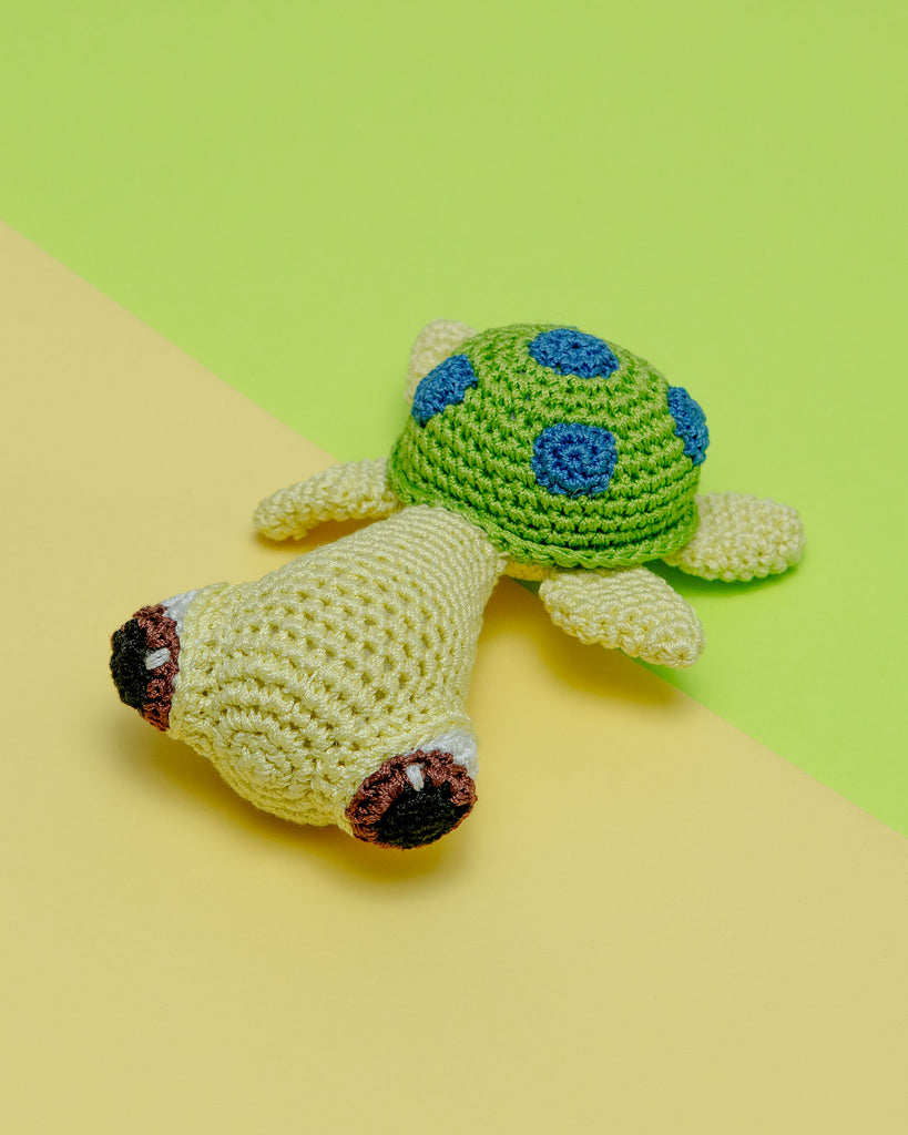 Sea Turtle Organic Knit Dog Toy Play KNIT KNACKS   
